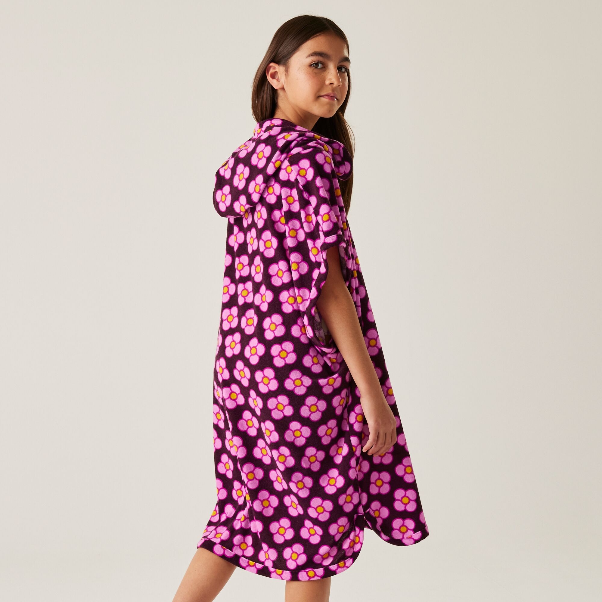 Regatta Regatta Orla Kiely Ręcznik plażowy dziewczęcy Towelling Robe Czerwony