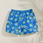 Sonic Blue Ice Green Palm Trees 