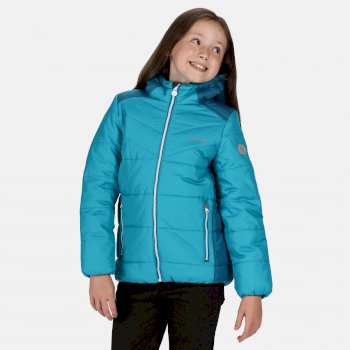 Regatta Veste Junior Matelass/ée Isolante L/ég/ère D/éperlante et Compressible avec Capuche Stormforce Baffled//Quilted Jackets Mixte enfant