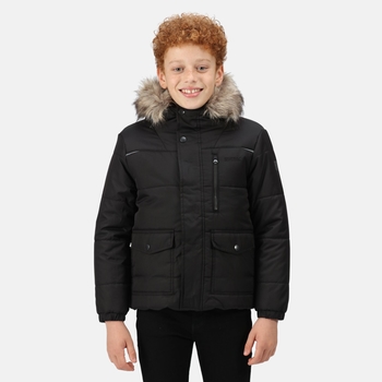 Kids' Parvaiz Insulated Hooded Jacket Black