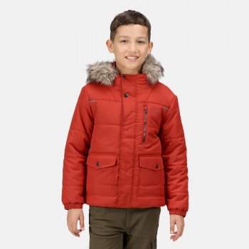 Regatta Veste Junior Palomina Imperméable et Isolante Thermo-guard avec Capuche Bordée de Fausse Fourrure Parka imperméable Enfant