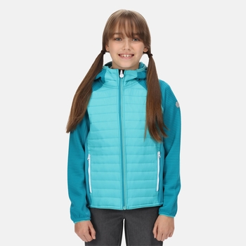 Kids' Kielder V Hybrid Insulated Jacket Turquoise Enamel