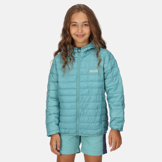 Dziecięca kurtka przejściowa z kapturem + worek Hillpack Niebieski
