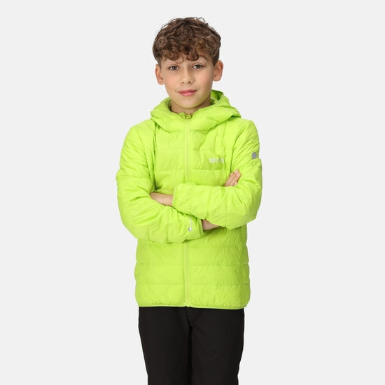 Kids' Hooded Hillpack Jacket Bright Kiwi