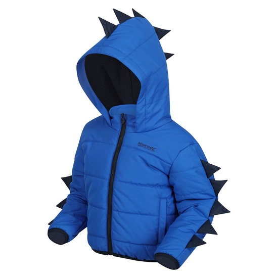 Kids' Dino Winter Jacket Nautical Blue Dino