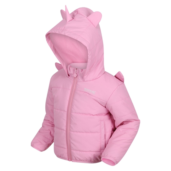 Dino Winterjacke für Kinder Pink