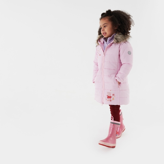 Dziewczęca kurtka zimowa Peppa Różowy