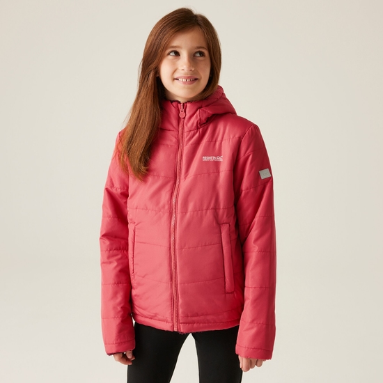 Kids' Kyrell Reversible Jacket Mineral Red Burgundy Zebra