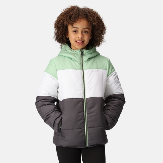 Kids' Lofthouse VII Insulated Jacket Quiet Green White Seal Grey
