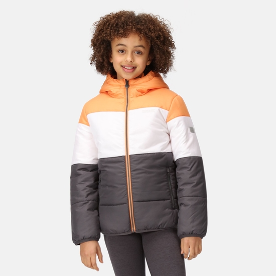 Kids' Lofthouse VII Insulated Jacket Apricot Crush White
