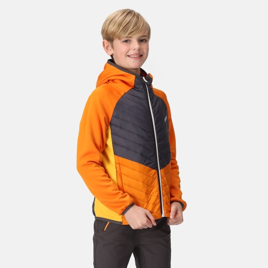 Kids' Kielder Hybrid VII Jacket Orange Pepper Californian Yellow