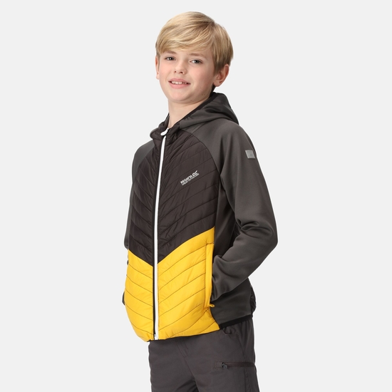 Kids' Kielder Hybrid VII Jacket Seal Grey Black