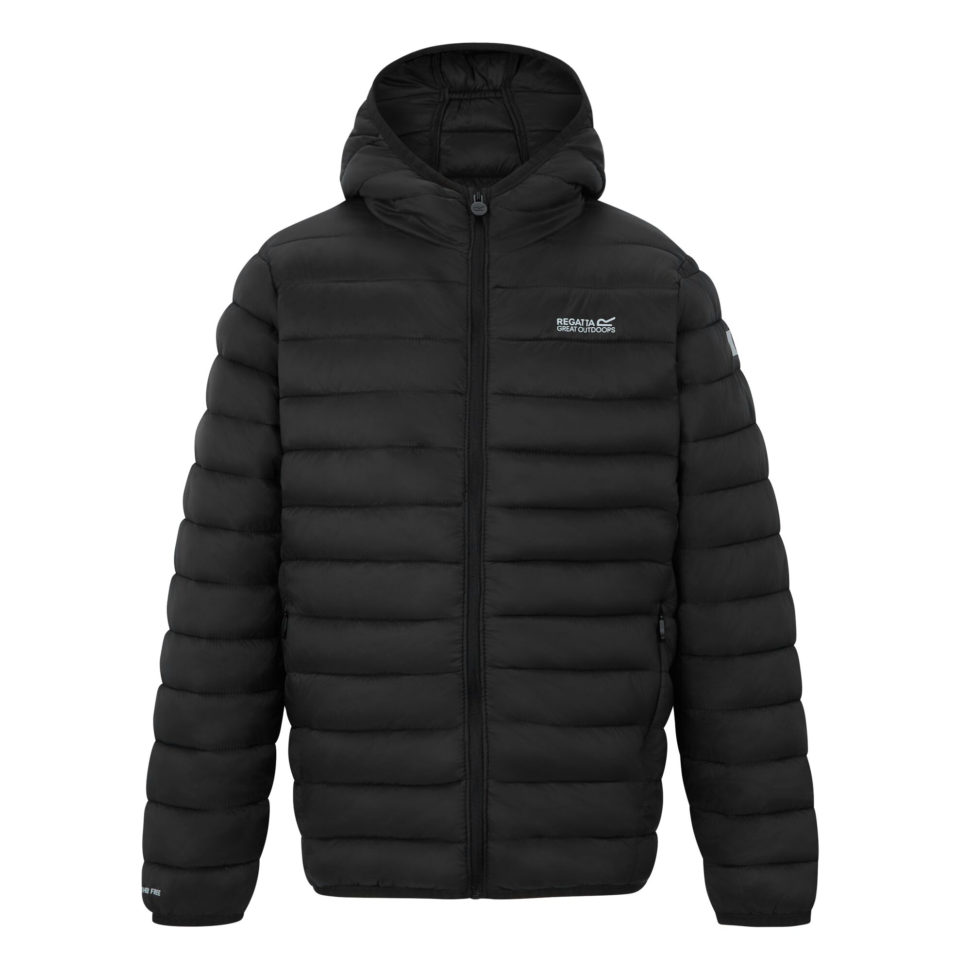 Regatta Kids’ Hooded Marizion Padded School Jacket - Black Size 14 Years