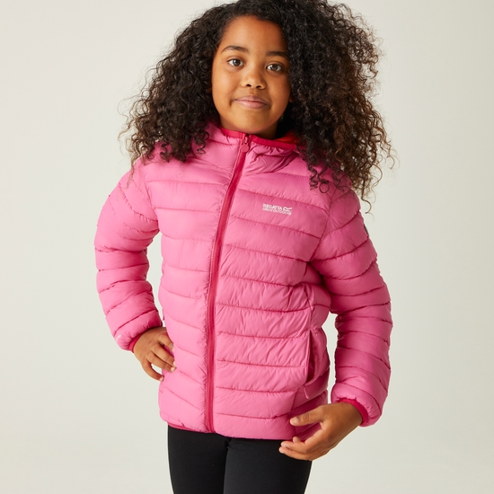 Kids' Hooded Marizion Padded Jacket Flamingo Pink Satsuma