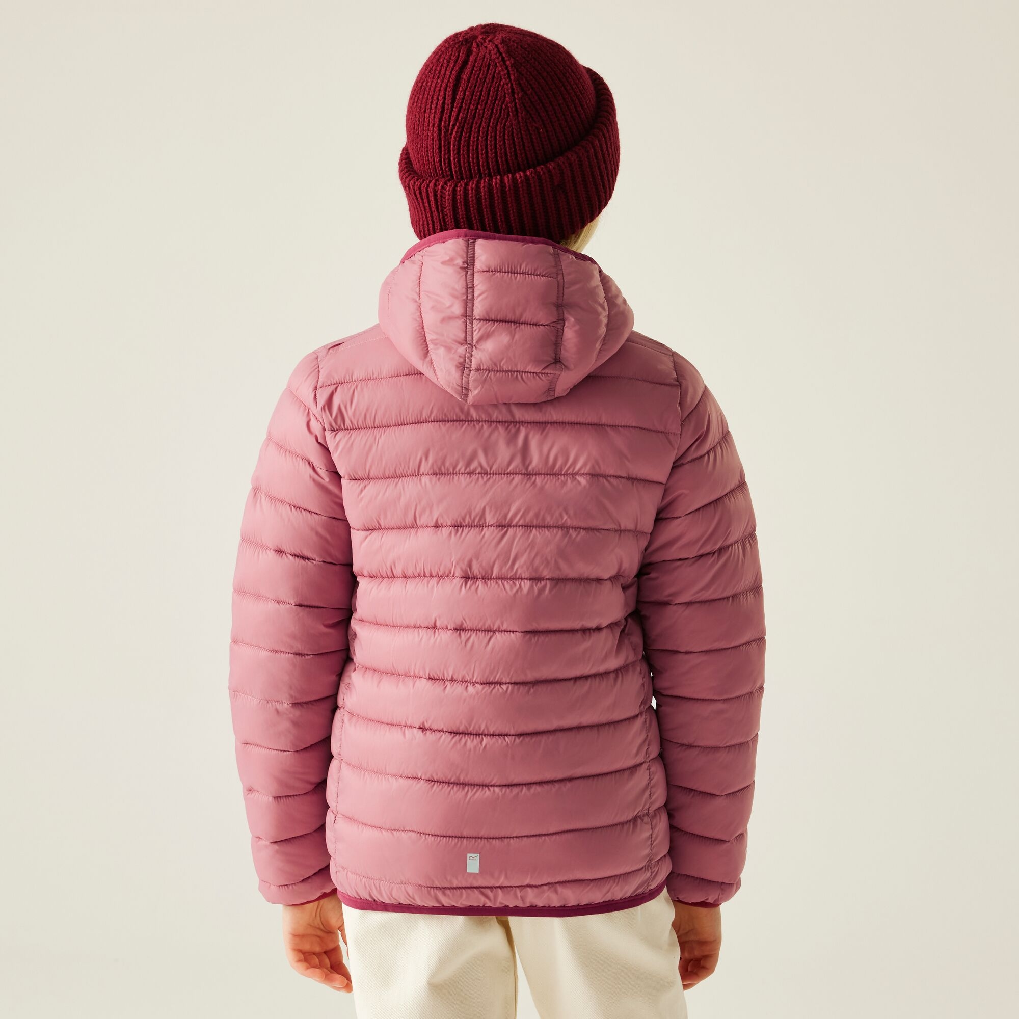 Regatta Kurtka dziecięca przejściowa ocieplana pikowana z kapturem Marizion Różowy