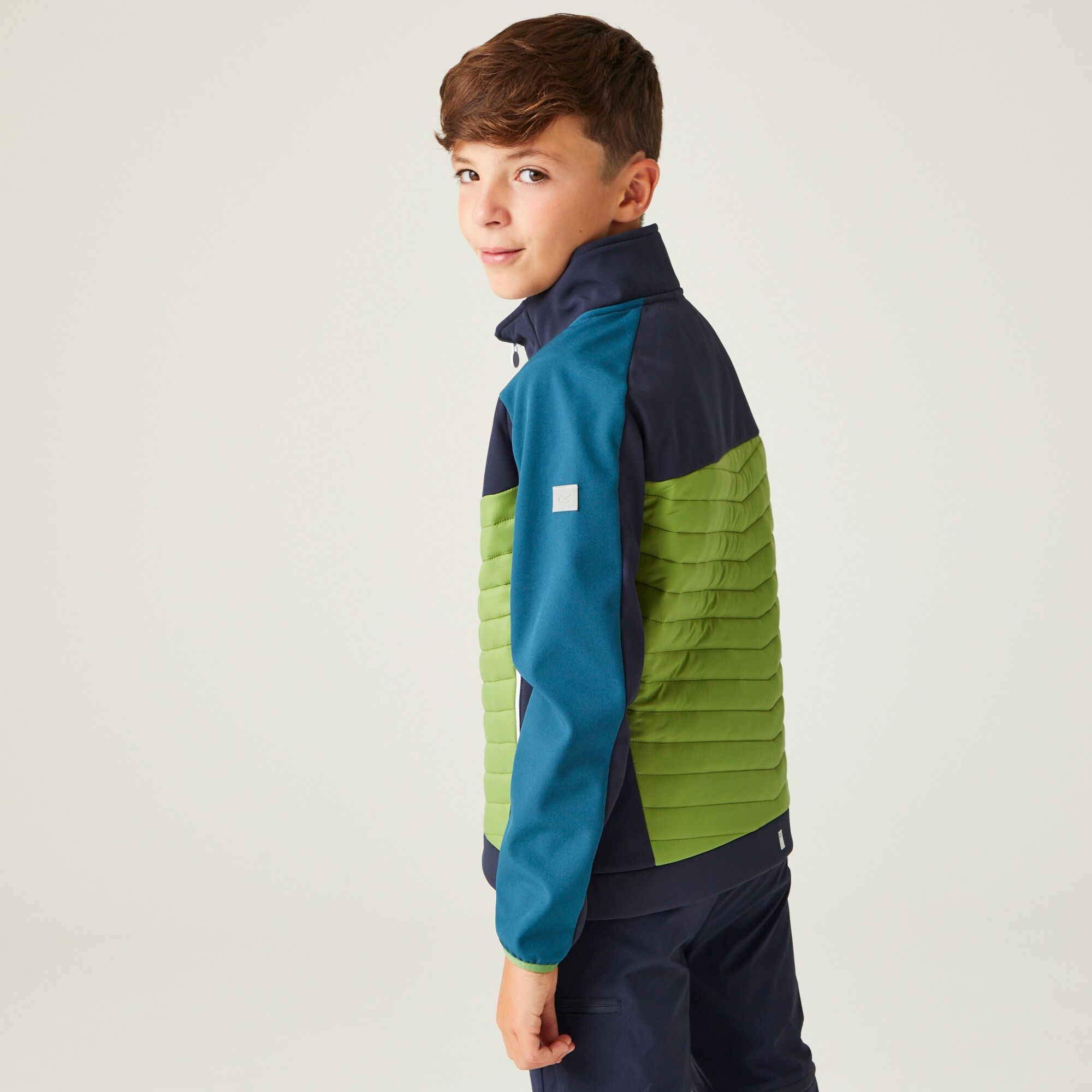 Regatta Dziecięca kurtka pikowana Brynden Granatowy