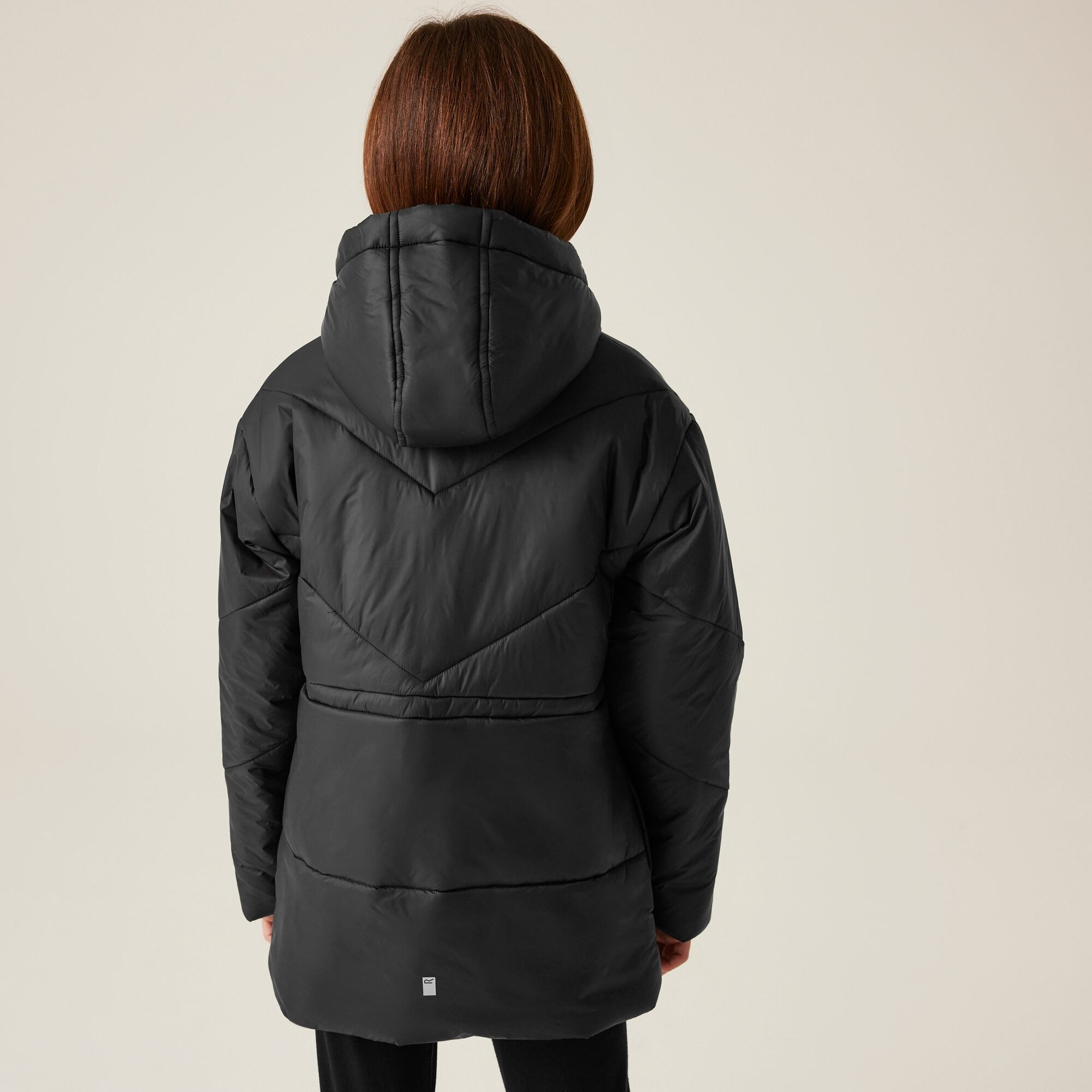 Regatta Kurtka dziecięca zimowa pikowana Rurie Czarny