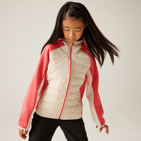 Kids' Kielder IX Hybrid Jacket Light Vanilla Peach Bloom