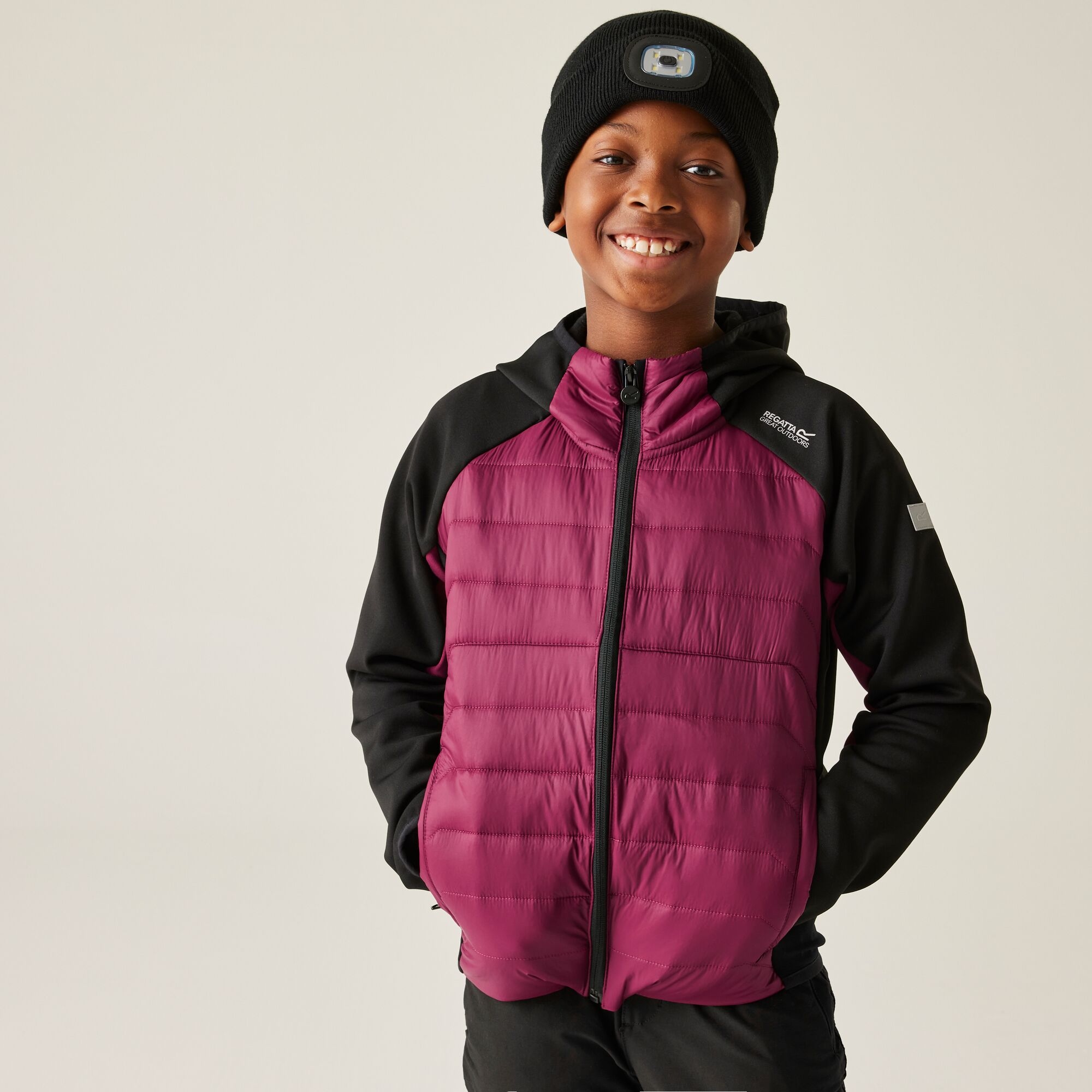 Regatta Kurtka dziecięca hybrydowa Kielder IX Burgundowy