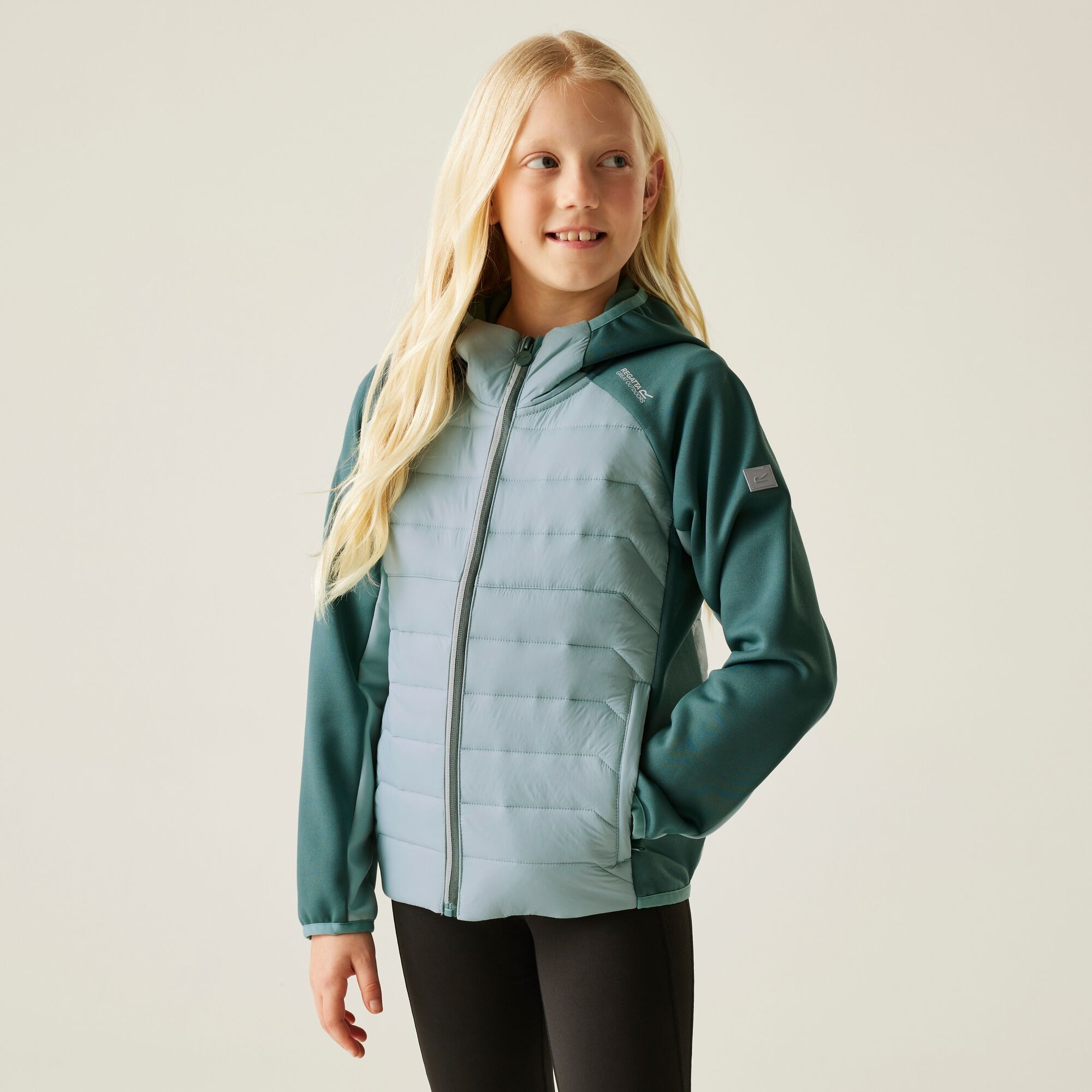 Regatta Kurtka dziecięca hybrydowa Kielder IX Zielony