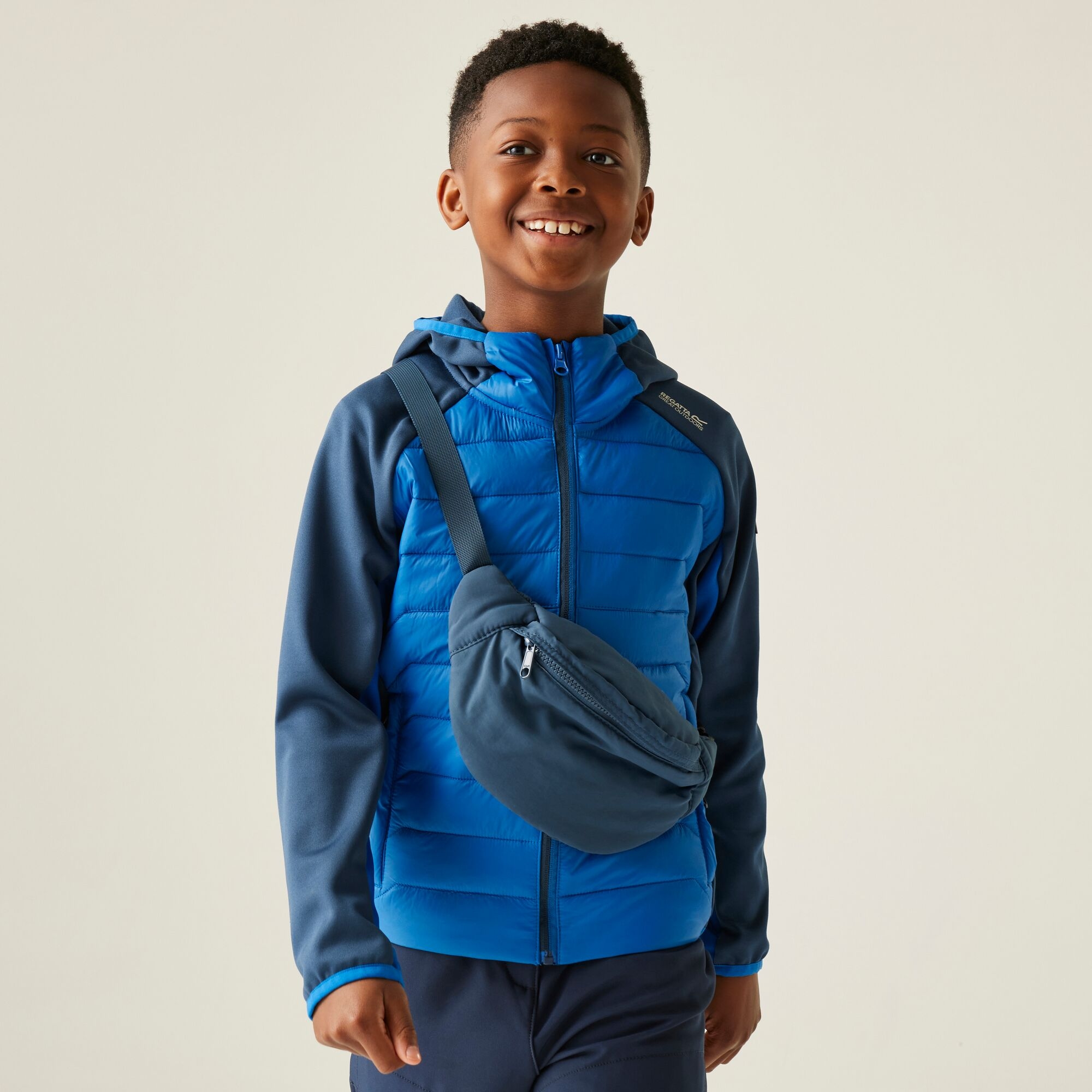 Regatta Kurtka dziecięca hybrydowa Kielder IX Niebieski