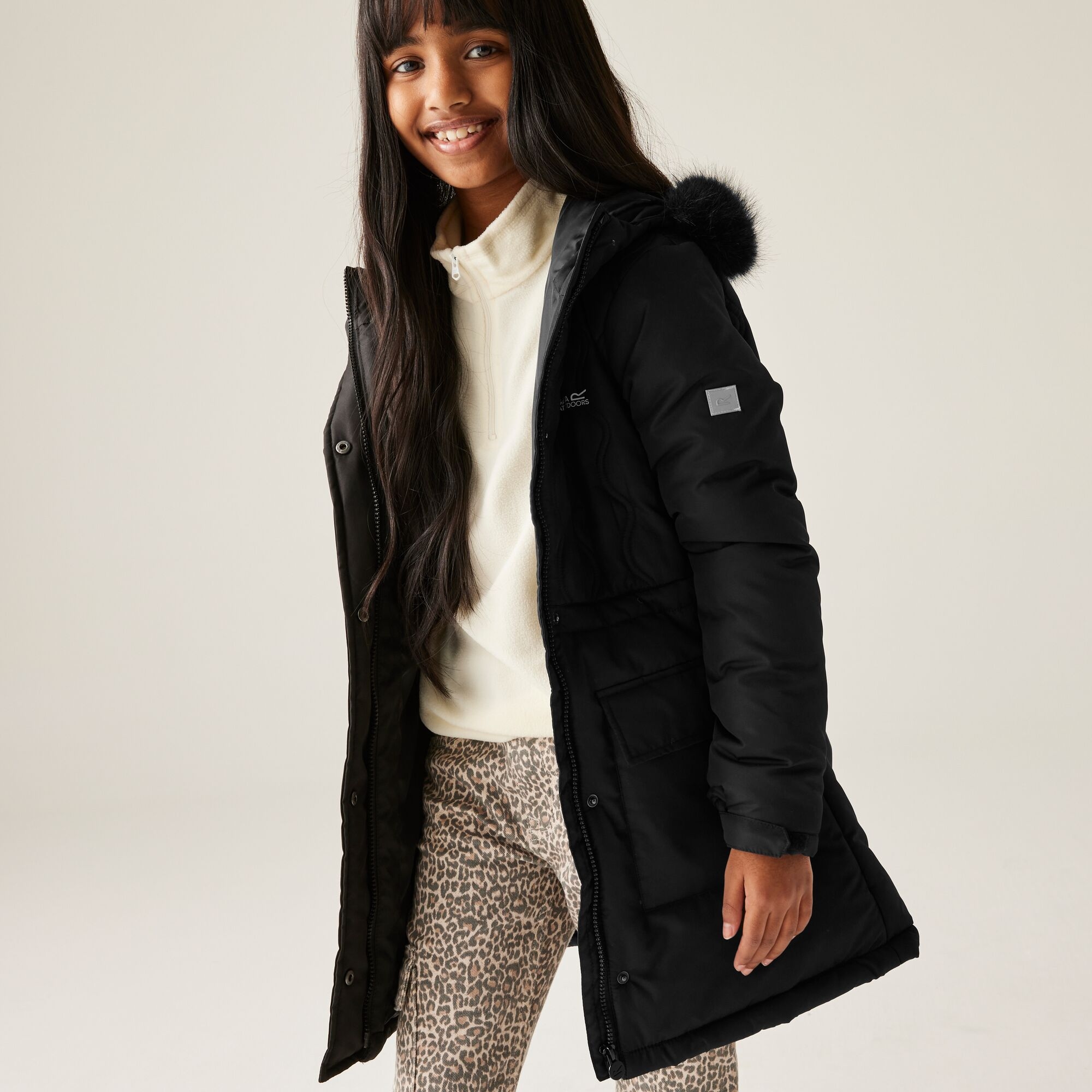 Regatta Kids’ Fabrizia Ii Quilted School Jacket - Black Size 11-12 Years