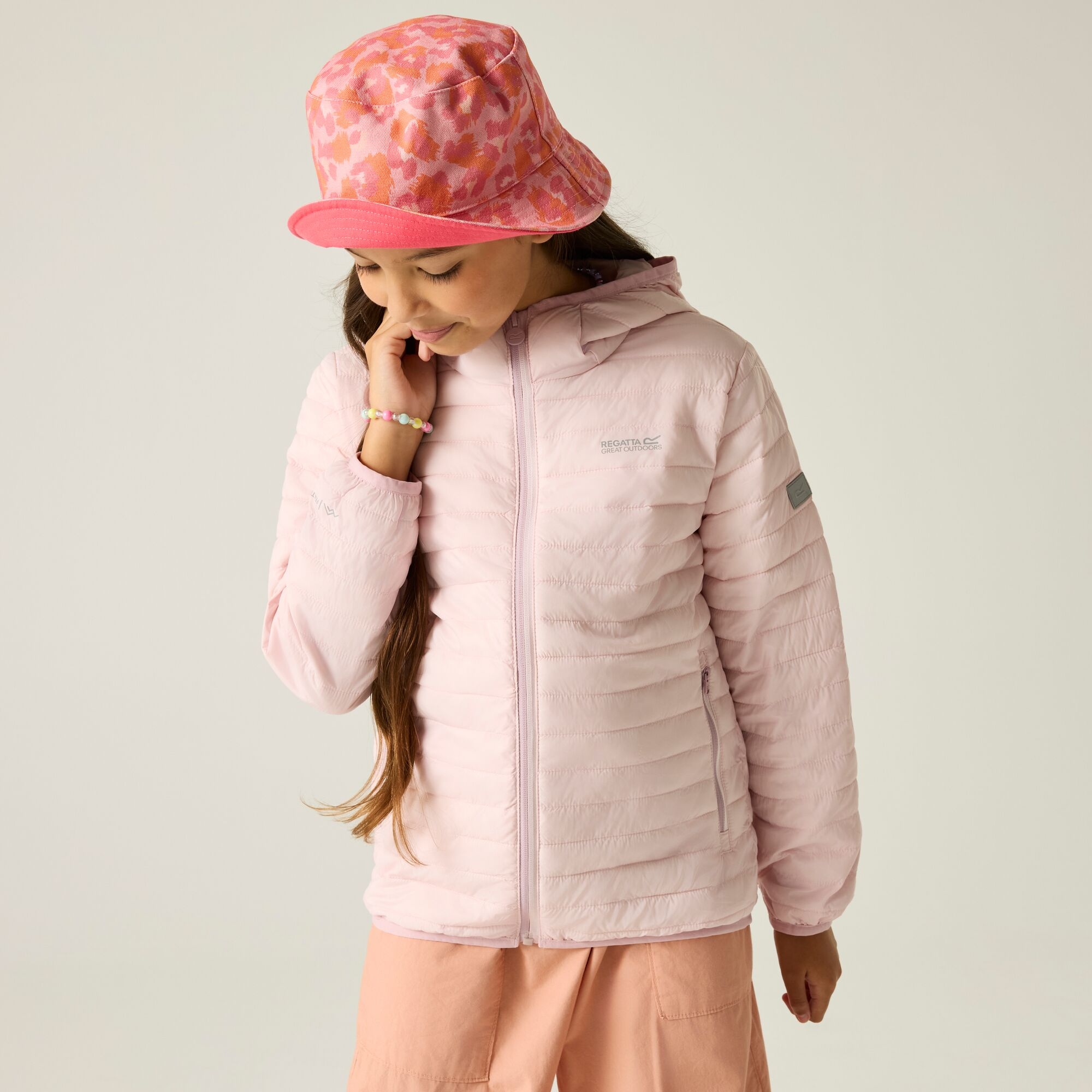 Regatta Kids Hooded Hillpack School Jacket - Pink Size 3-4 Years