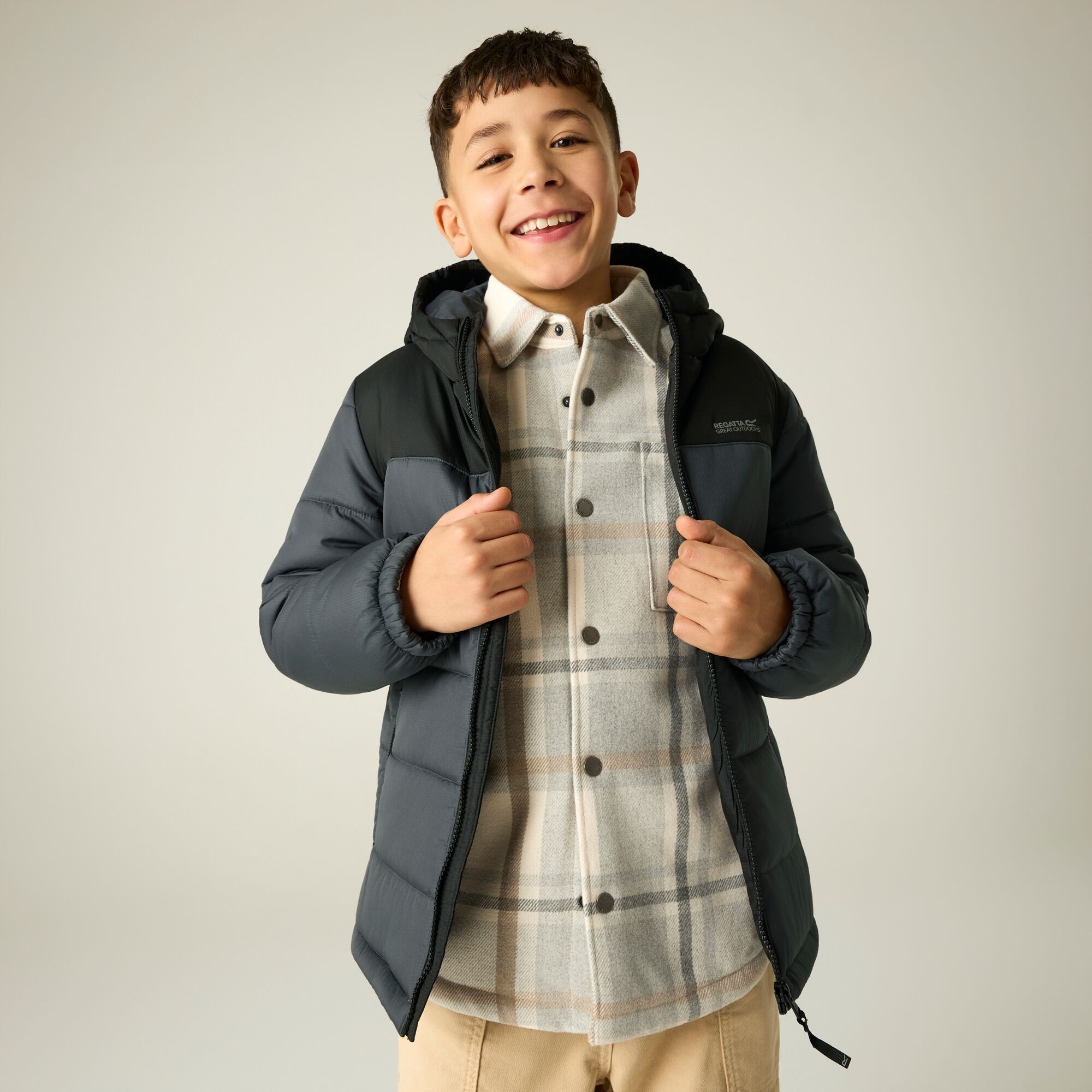 Regatta Kids’ Lofthouse Padded School Jacket - Black Size 5-6 Years