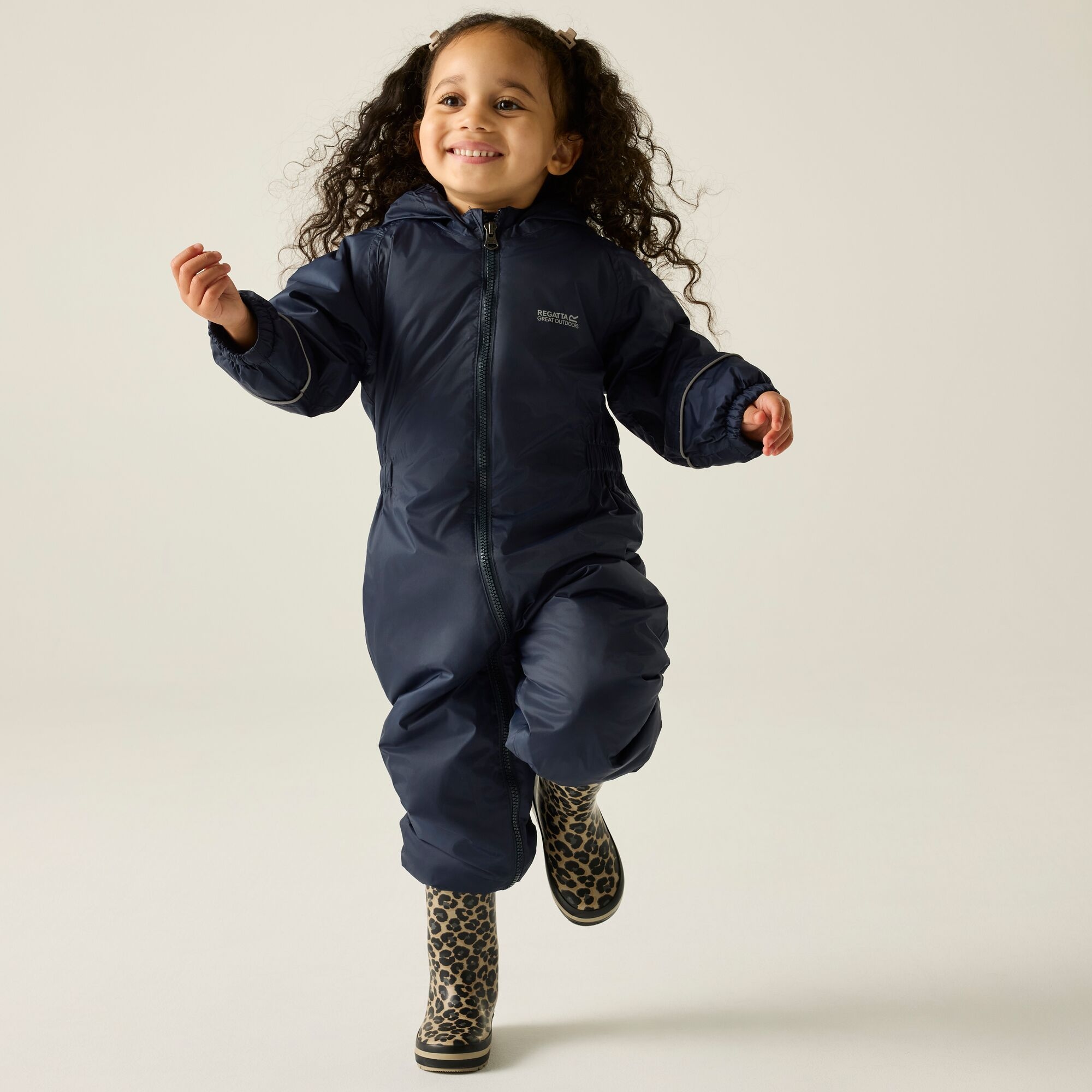 Regatta Kids’ Splosh Iii Puddle Suit - Blue Size 5-6 Years