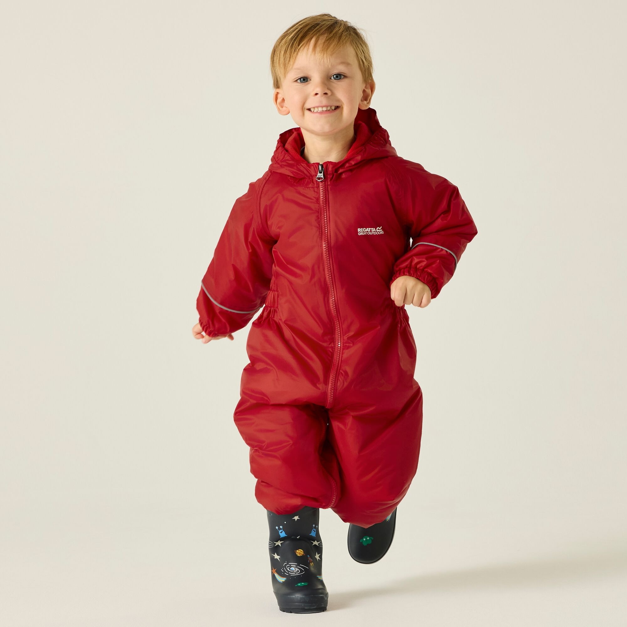 Regatta Kids’ Splosh Iii Puddle Suit - Red 12-18 Months