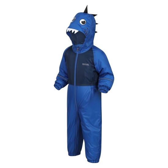 Kids' Mudplay III Waterproof Puddle Suit Nautical Blue Dino