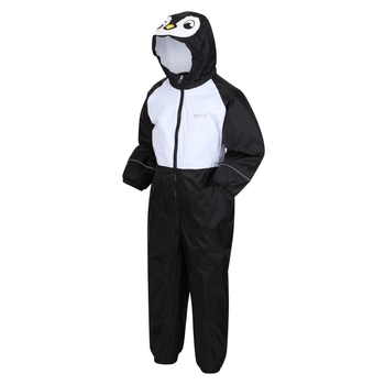 Kids' Mudplay III Waterproof Puddle Suit Black Penguin