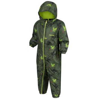 Kids' Printed Splat II Puddle Suit Cypress Green