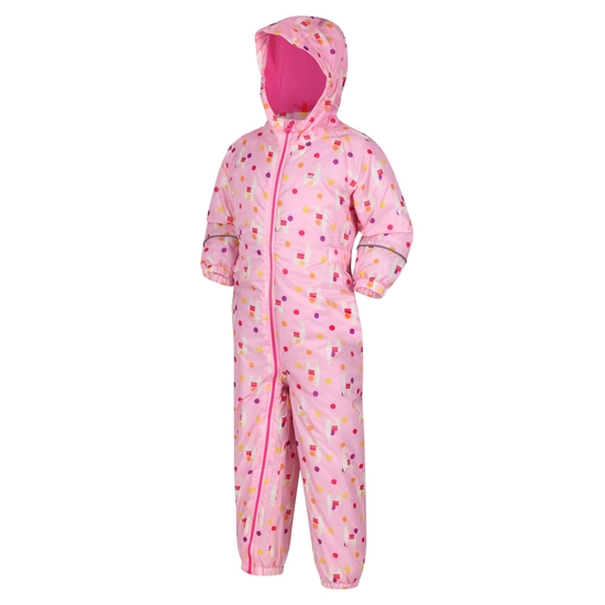 Kids' Printed Splat II Waterproof Puddle Suit Sweet Lilac Llama