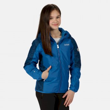 Kids' Volcanics IV Waterproof Insulated Reflective Hooded Walking Jacket Imperial Blue Deep Space