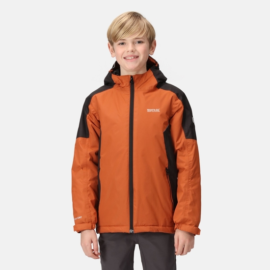 Hurdle IV Enfant Veste de marche chaude imperméable à capuche Orange