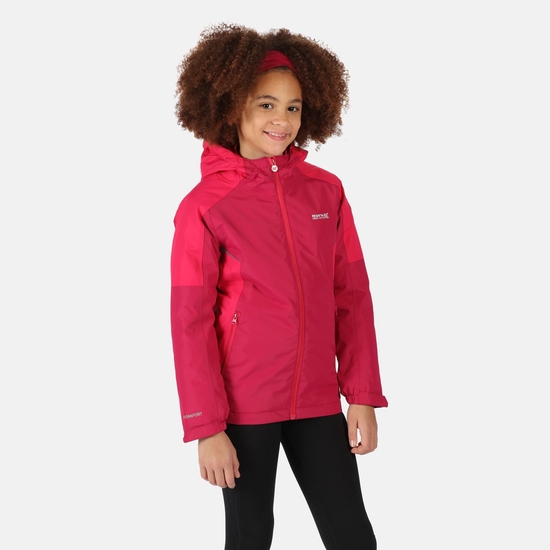 Hurdle IV Enfant Veste de marche chaude imperméable à capuche Rose