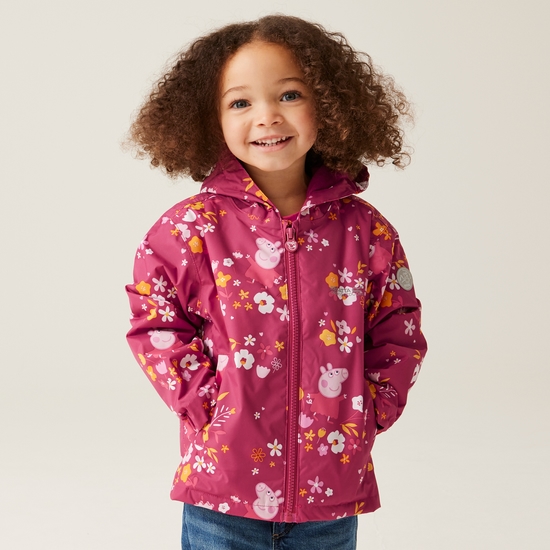 Peppa Pig Veste chaude matelassée imperméable à capuche Rose