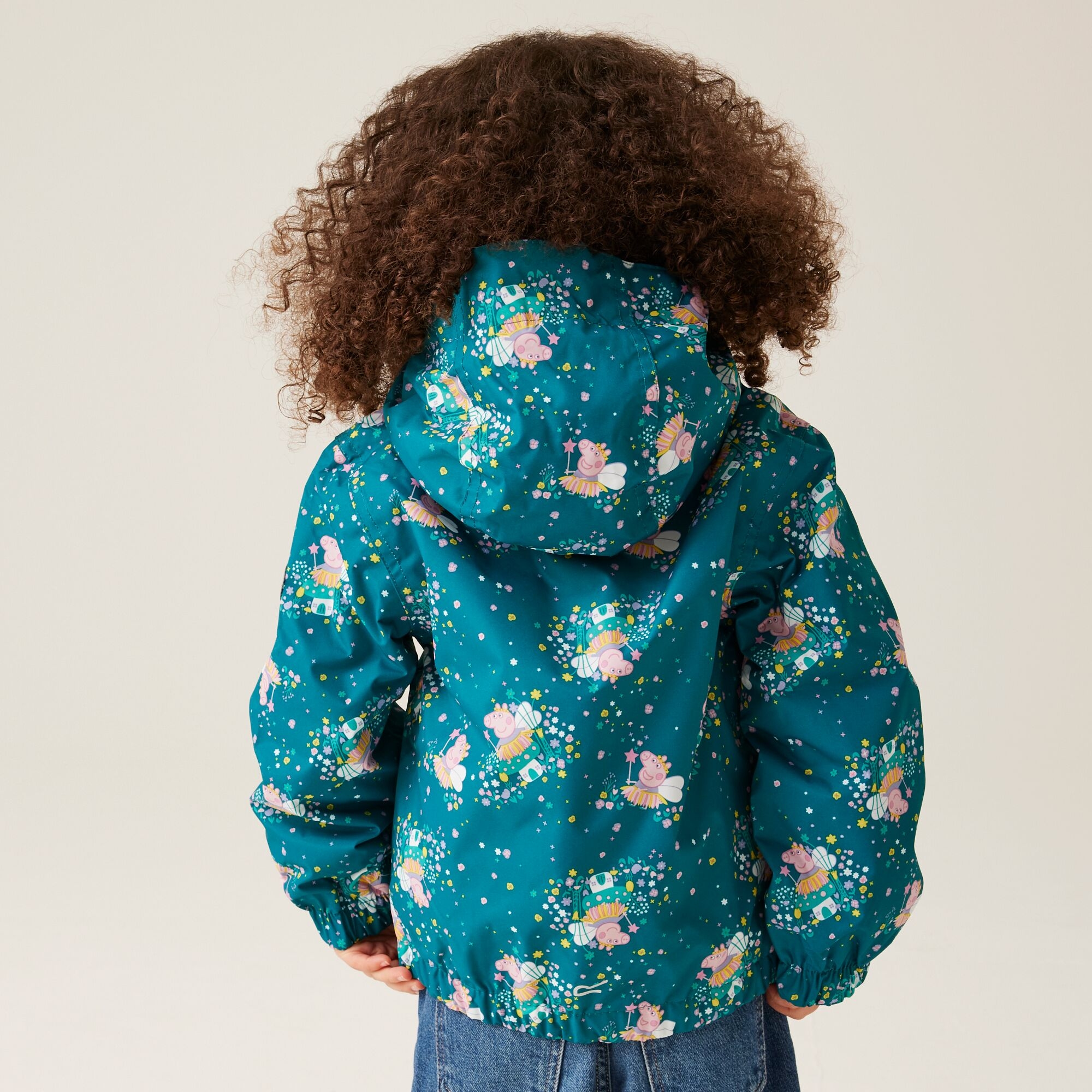 Regatta Dziecięca kurtka przejściowa Peppa Muddy Puddle Turkusowy