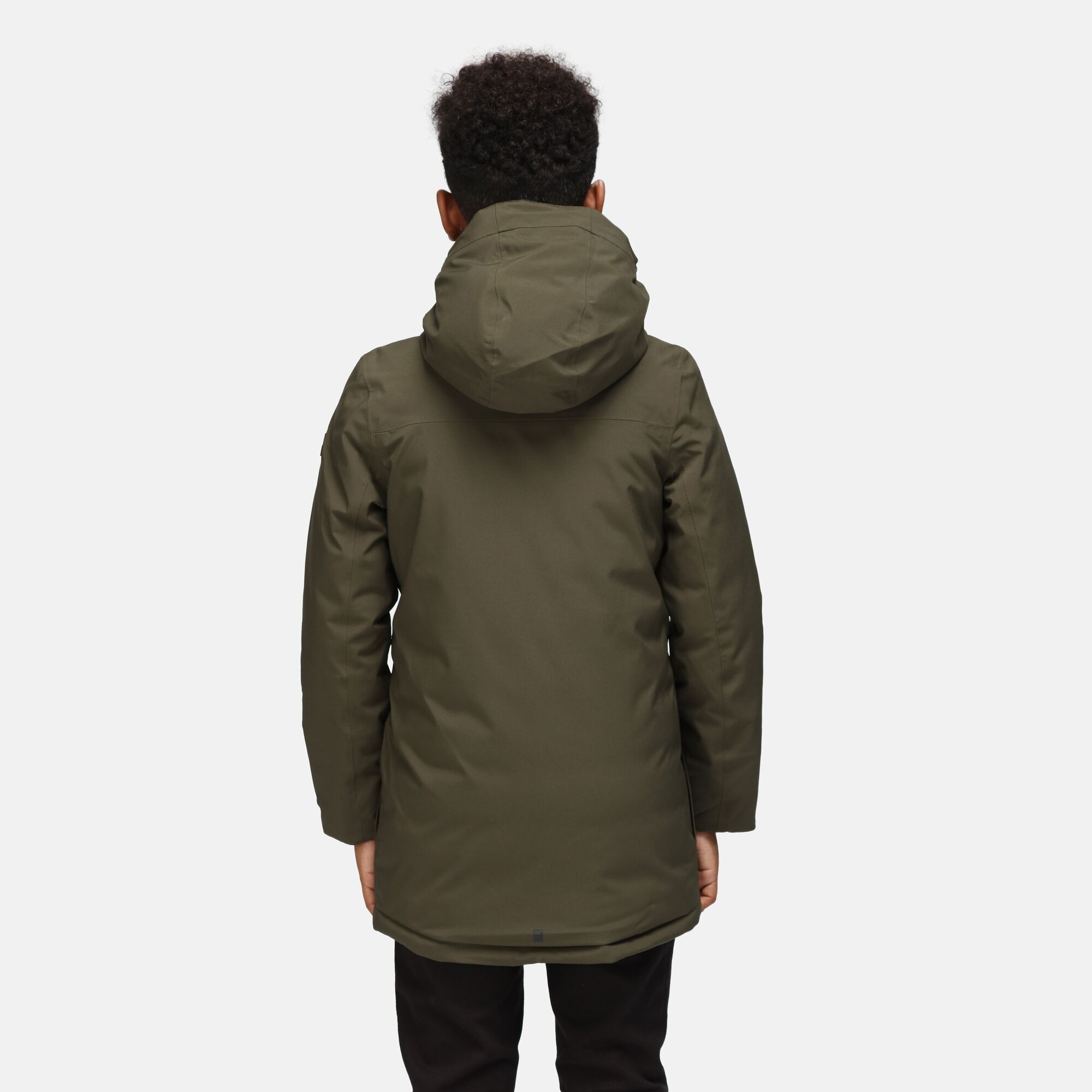 Dziecięca kurtka zimowa parka Yewbank Ciemne khaki