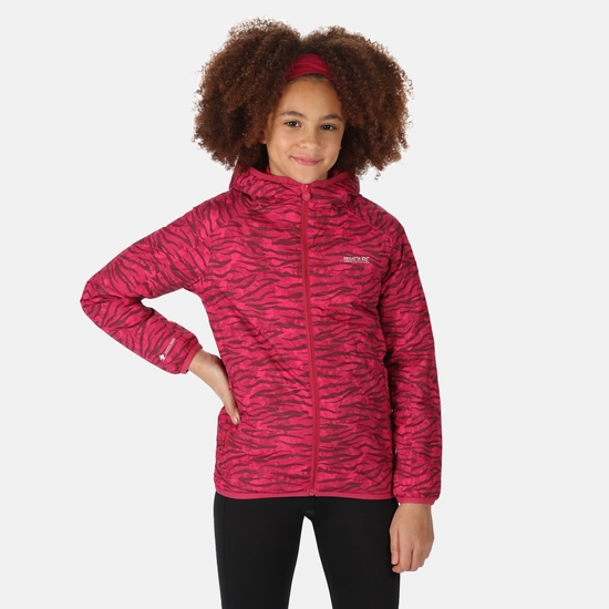 Kids' Volcanics VI Waterproof Jacket Berry Pink Print