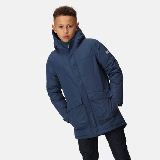 Kids' Farbank Waterproof Jacket Admiral Blue Black 