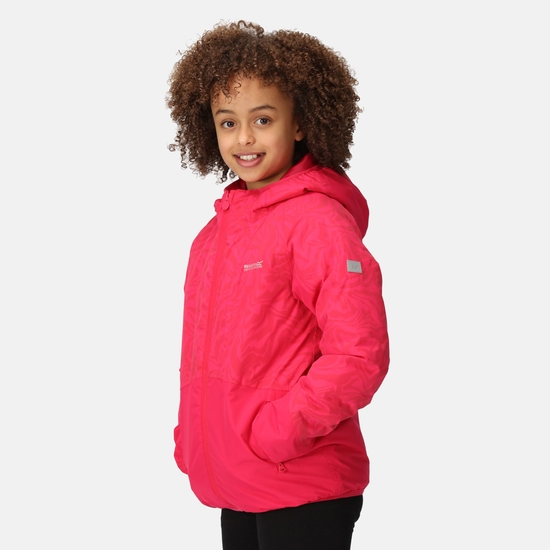 Volcanics VII reflektierende Jacke für Kinder Pink