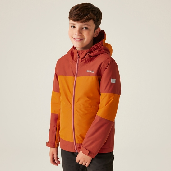 Kids' Beamz IV Waterproof Jacket Fox Red Ochre
