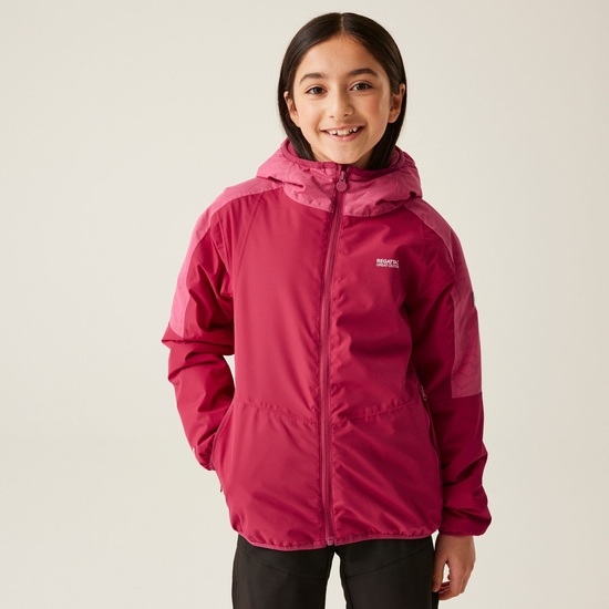 Kids' Volcanics VIII Reflective Jacket Deep Pink Hot Pink