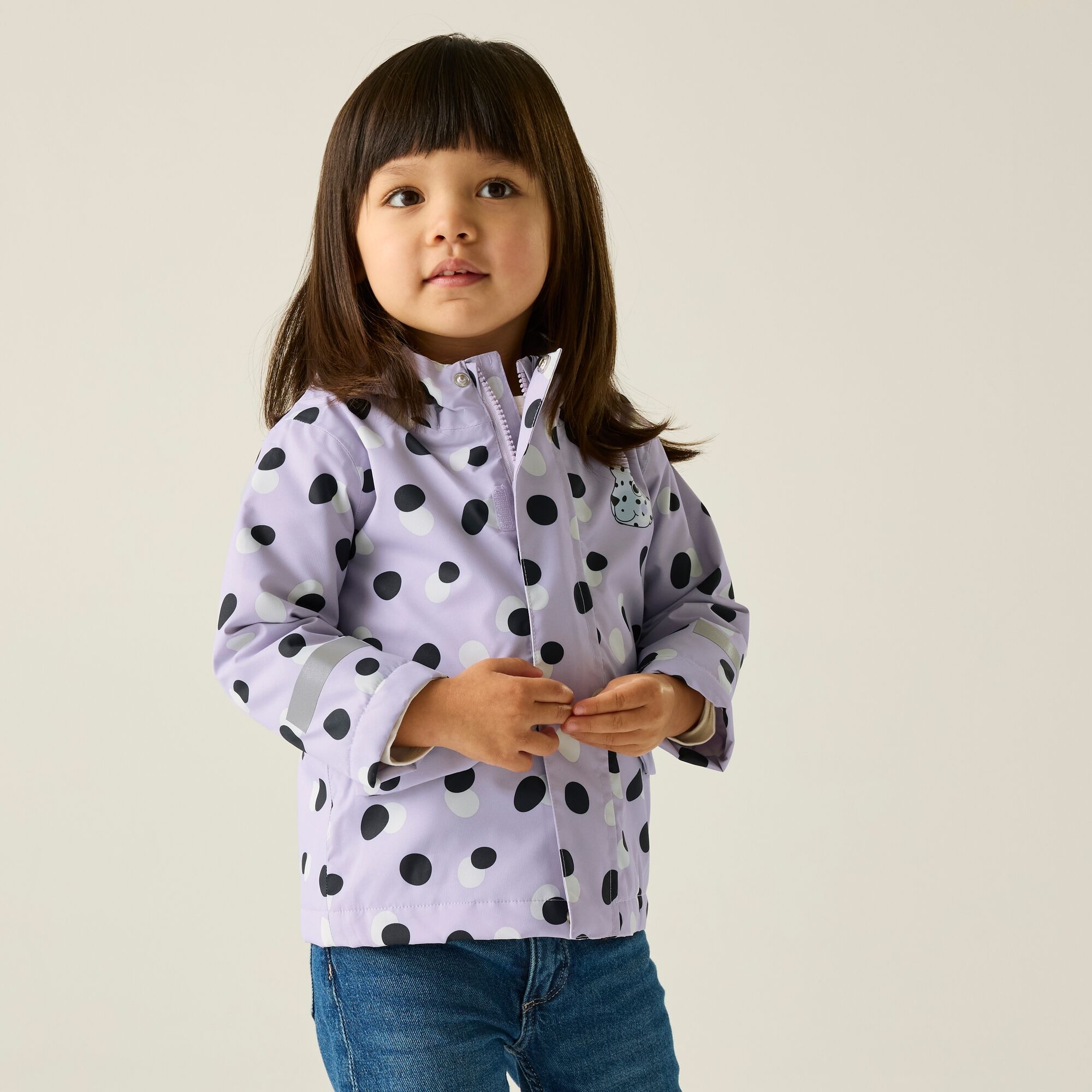 Regatta Kurtka dziecięca Animal Rainy Day Fioletowy