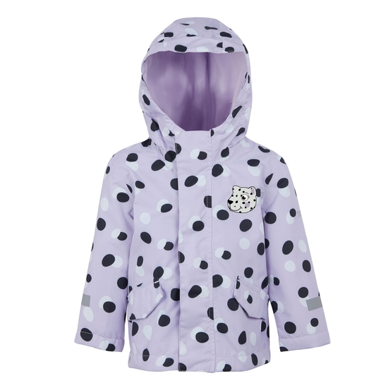 Kids' Animal Rainy Day Jacket Shyla The Leopard Lilac Frost