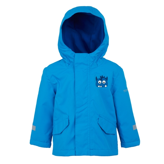 Kids' Animal Rainy Day Jacket Spike The Monster Hydro Blue