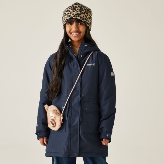 Kids' Junior Valenta Waterproof Jacket Navy Blue