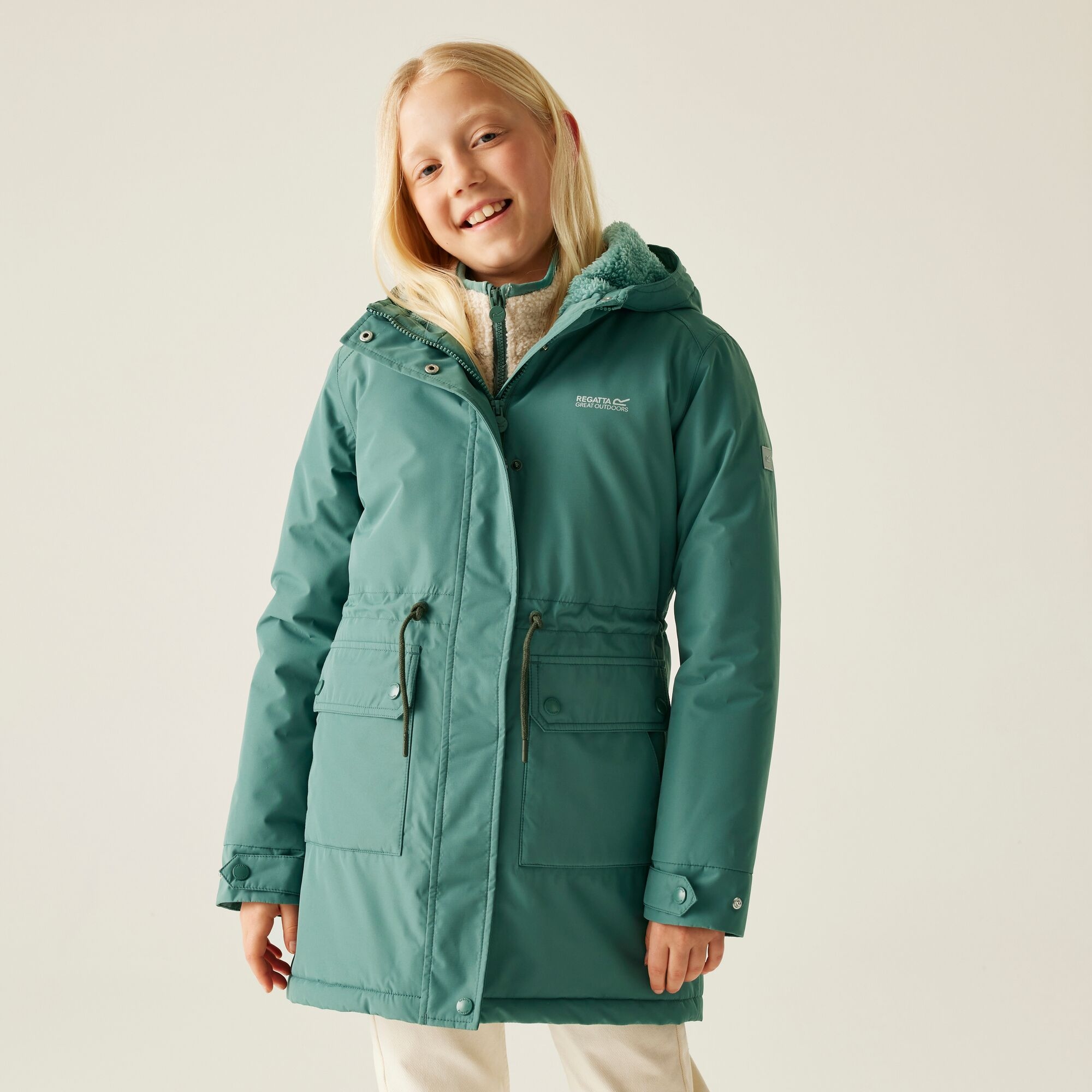 Regatta Kids’ Junior Valenta Jacket Size: 6-7 Years Unisex Kids Green